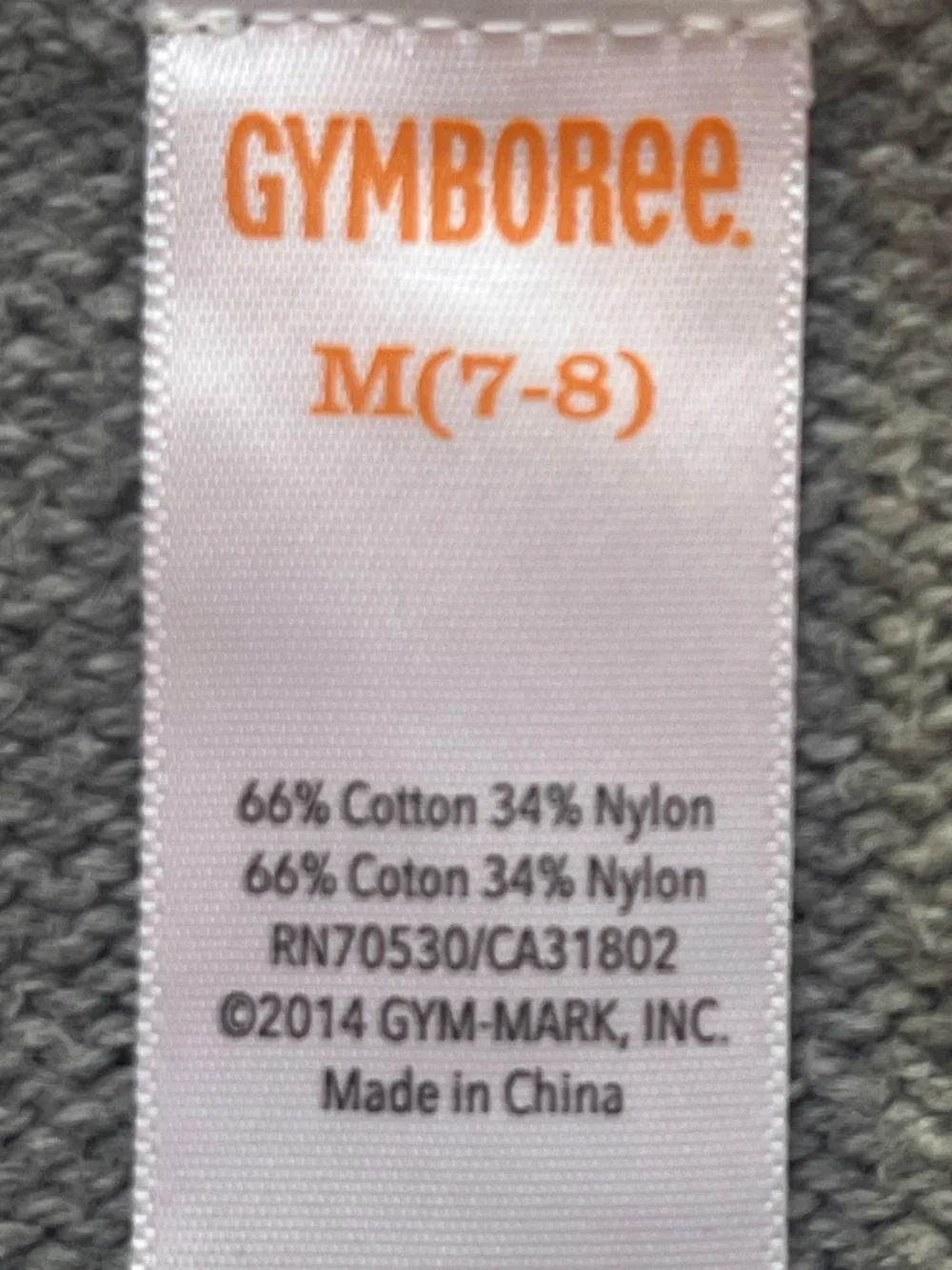 Gymboree Heart Sweater Girls Medium Grey Cotton Pullover Crew Neck Rainbow
